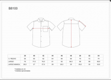 CAMISA WORKTEAM B8100 M/CORTA